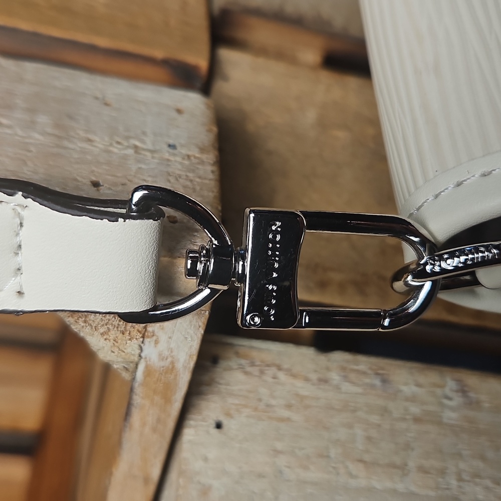 Cream Art Deco Designer Buci Crossbody Bag, B15278 LV - Picture 6 of 16